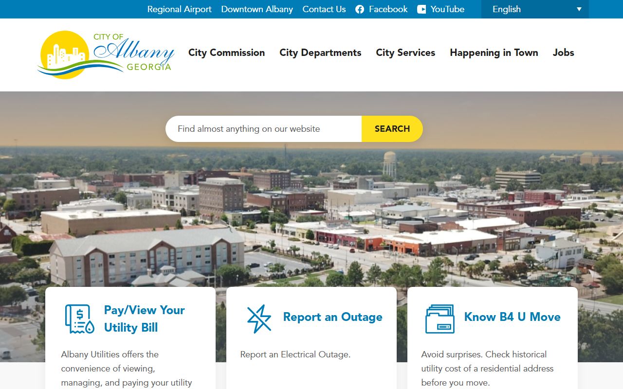 City of Albany Georgia residents directory portal