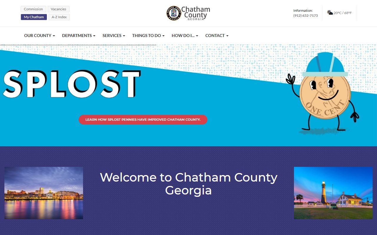 Chatham County government website for residents directory lookups