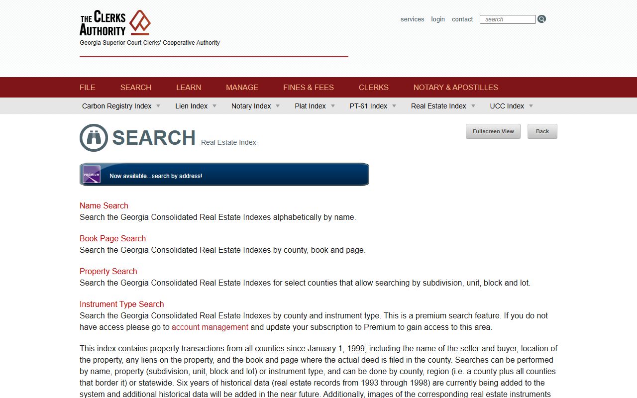 Georgia real estate records search for residents directory